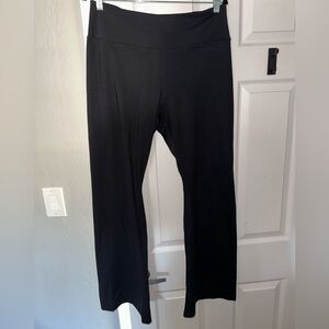 Calvin Klein Black high waisted Wide-Leg Yoga Pants